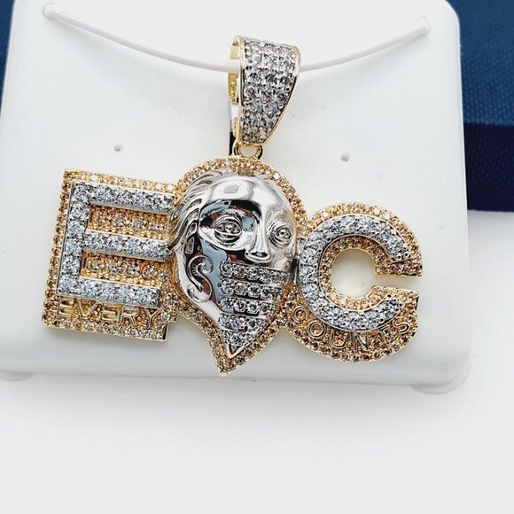 14K Gold Plated Cubic Zircon Pendant INUS1BR261